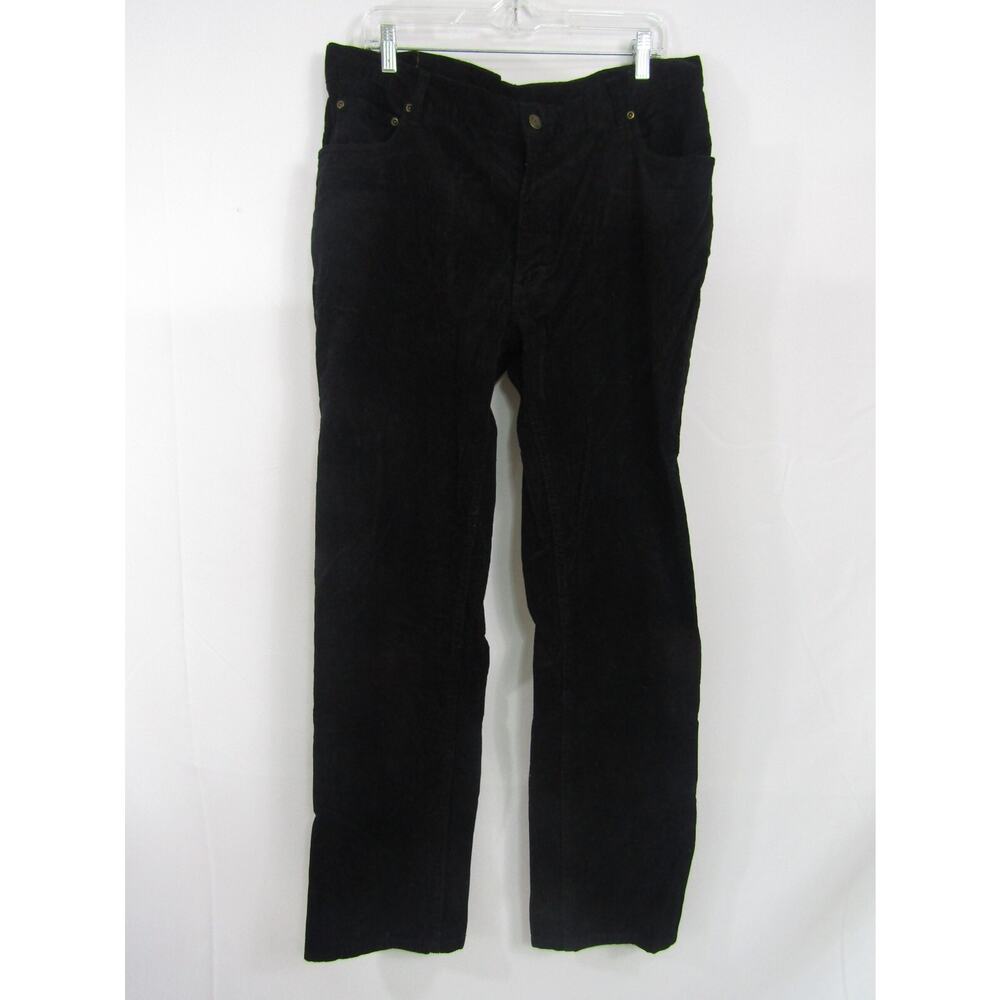 Bills Khakis Black Corduroy Pants sz 35x32 Cotton Minimalist Office Y2K 90s‎